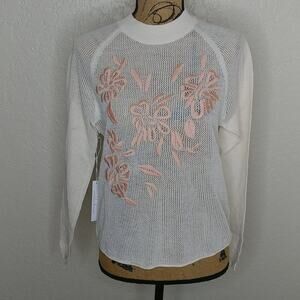 Callahan Floral Sweater Cute Romantic Coquette Size S